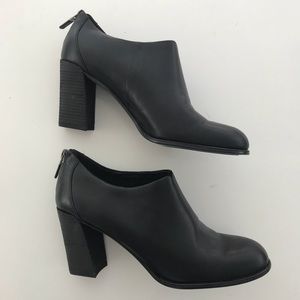 Eileen Fisher leather booties.
